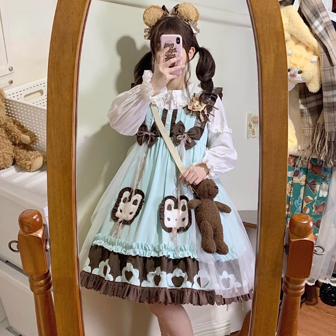 ゆめかわ ブラウス 丸襟 メルヘン 双子コーデ ゴシック インディーズ 