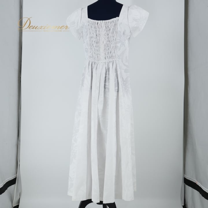 フラダンス 衣装 ワンピース ドレス ホワイト系 マーメイドライン フラ