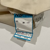 KENT CURWEN ケントアンドカーウェン ツータック スラックスパンツ 84/アイボリー/ボタンフライ