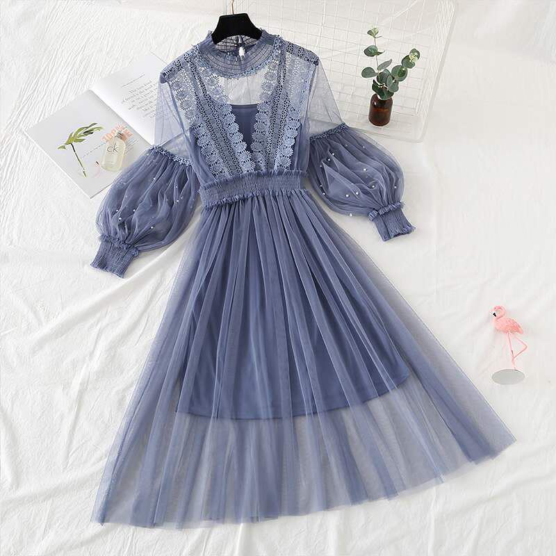 夜空の海シフォンワンピース Spica 星のセレクトショップ まよなかのアトリエ