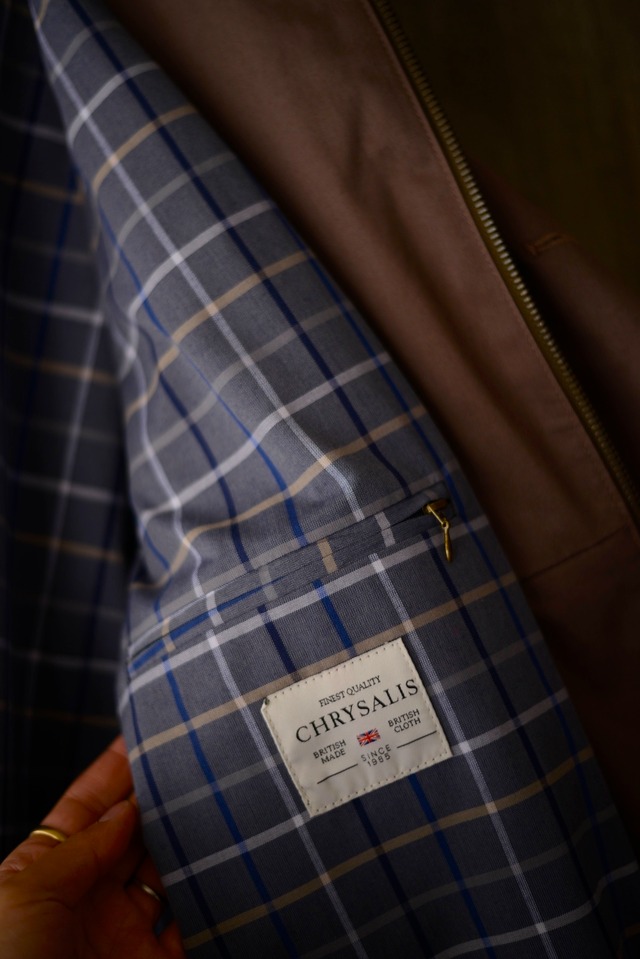 CHRYSALIS / exclusive for tatazmaiizumai /cotton gabardine field half coat color / nuance Greige