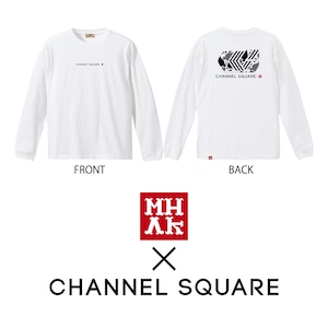 MHAK×CHANNEL SQUARE コラボ L/S TEE （ステッカー付） / WHITE