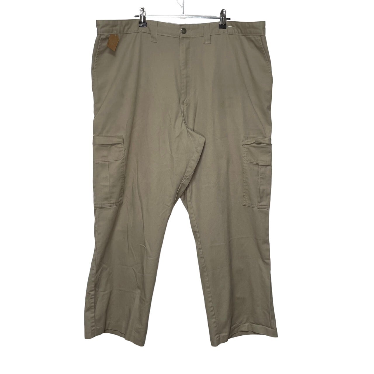 W42×L36】Dickies ワークカーゴパンツ ブランドタグ ポケットチャック