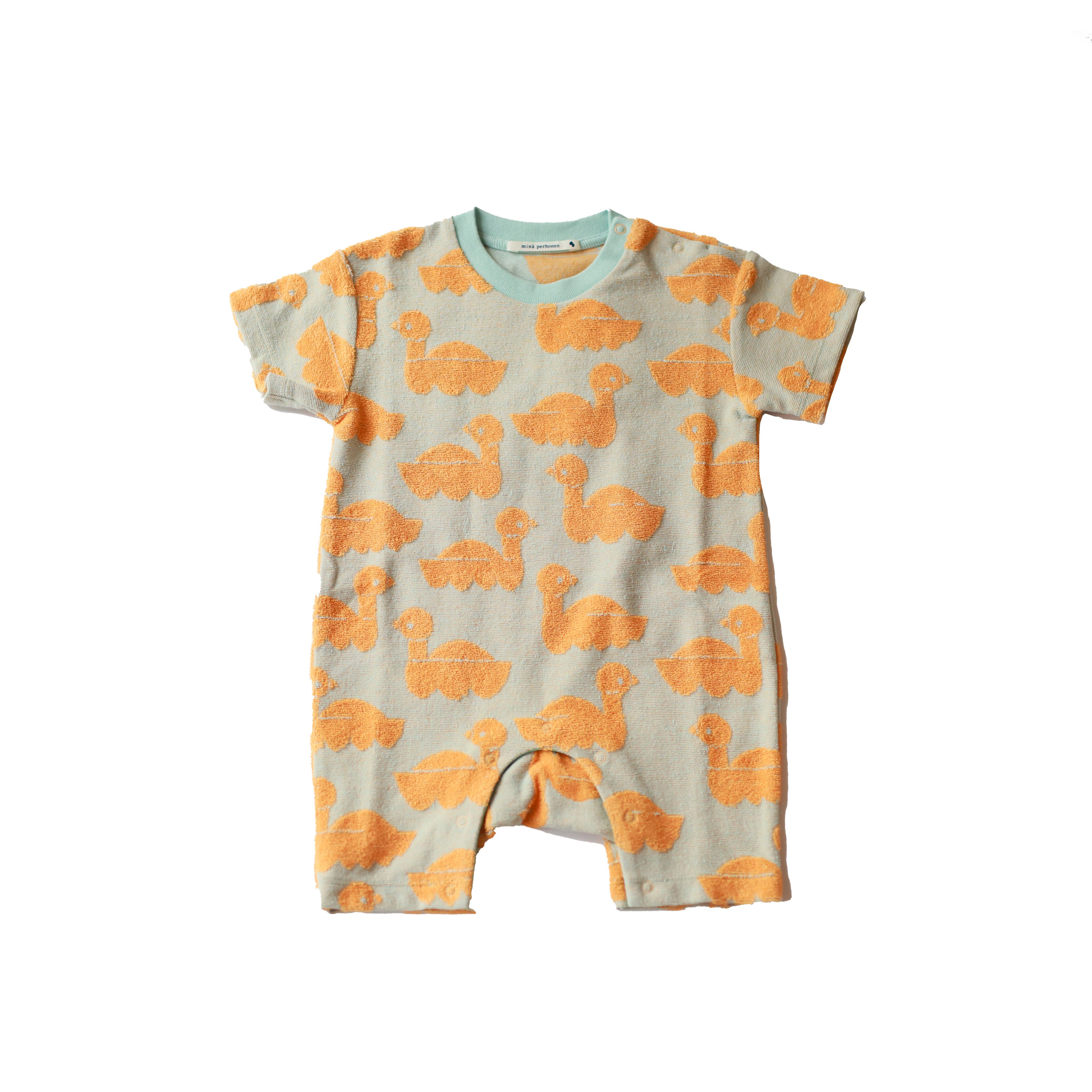 mina perhonen / sea birds ロンパース / orange / 70,80cm