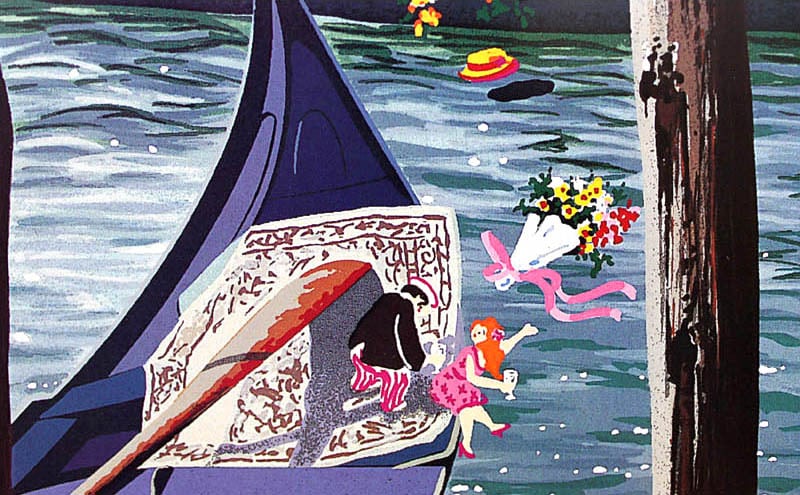 ヒロ ヤマガタ「ゴンドラ」展示用フック付アートポスター 絵画 インテリア アート