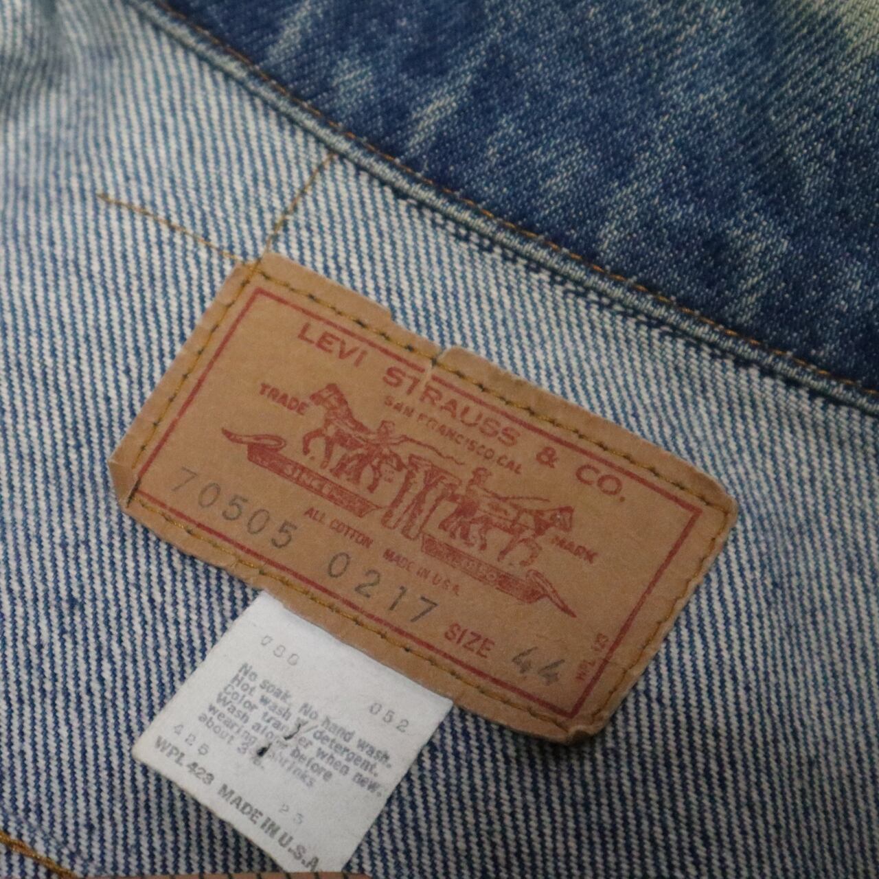 70s Levi's 70505-0217 small-e リーバイス 4th スモールe デニム