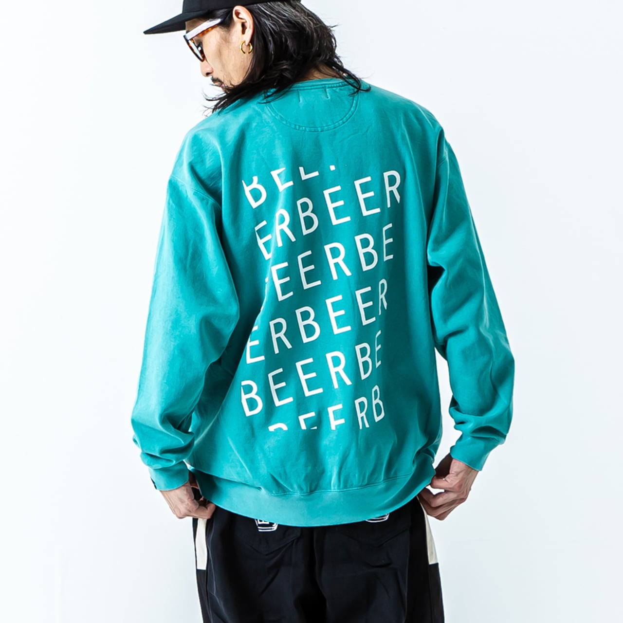 BEER ピグメントスウェット グリーン | BEER