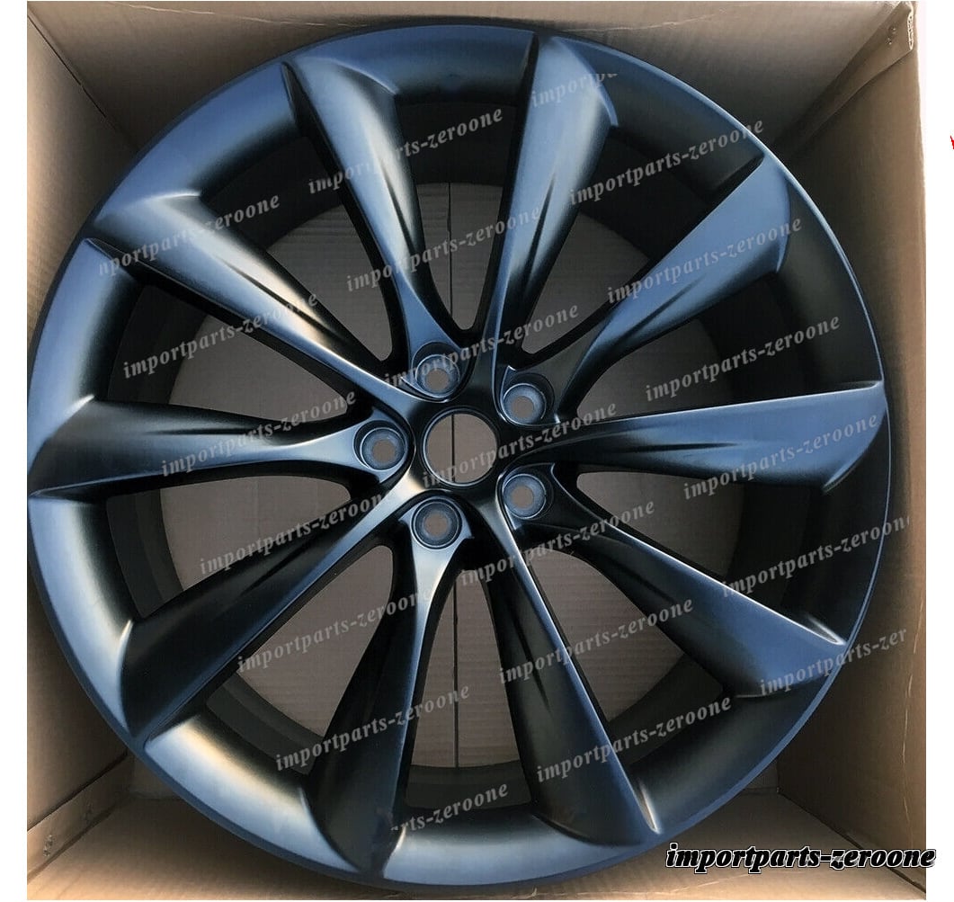 テスラモデルS　純正21インチホイール 美品 21インチ ニュースタイルブラック鍛造ホイール テスラ モデルS 21x8.5