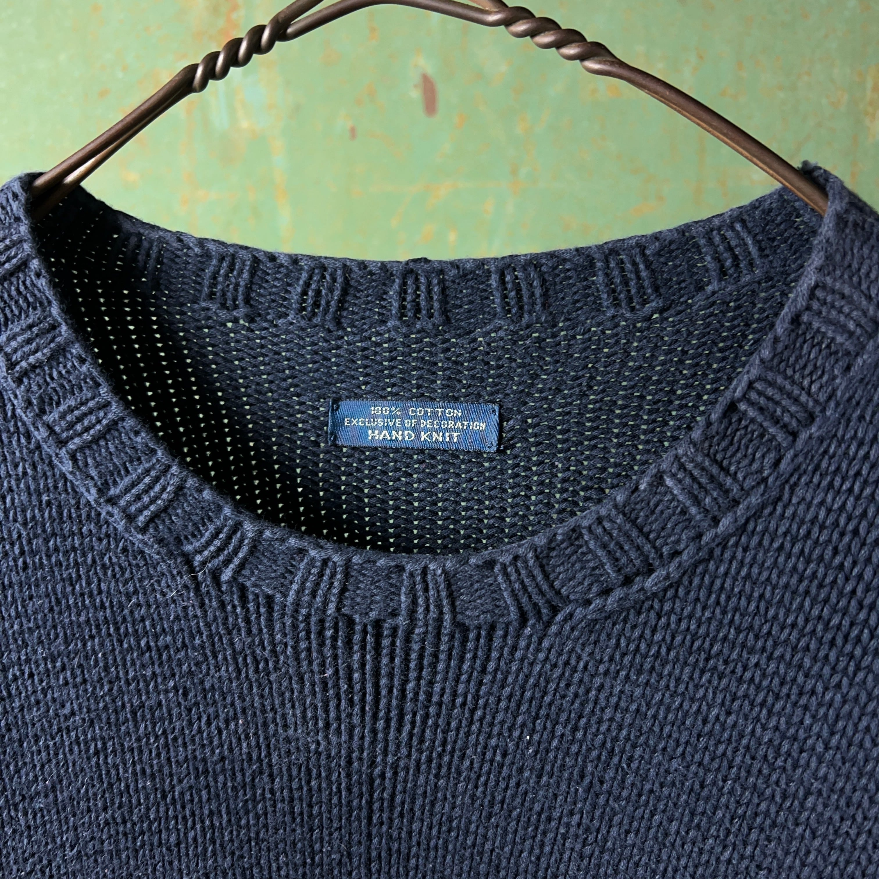 90s polo by Ralph Lauren スキーポロベア　ニットセーター USED) 90s POLO RALPHLAUREN ポロラルフローレン ポロベアー コットン