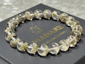 No.1883【S】ミルキーグリーンガーデンクォーツブレスレット