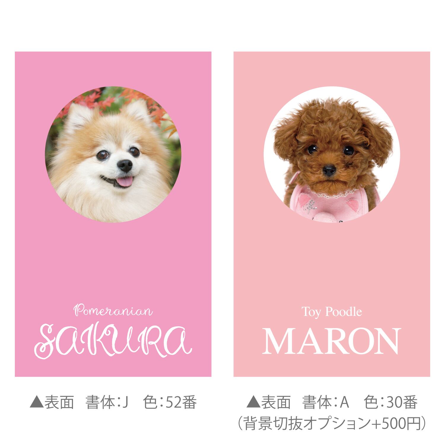 オーダー用パネル生地 ポメラニアン オーダー受け付け パネル生地