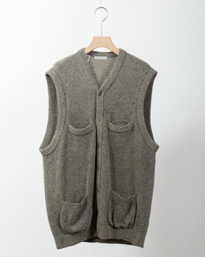 "GIORGIO ARMANI" wool x nylon knitted vest
