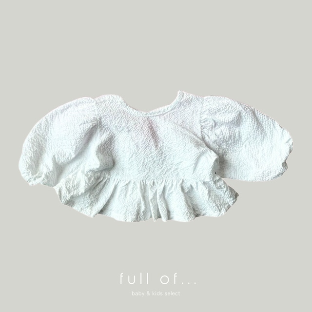 【即納】pepper Candy Puff Blouse  #17162