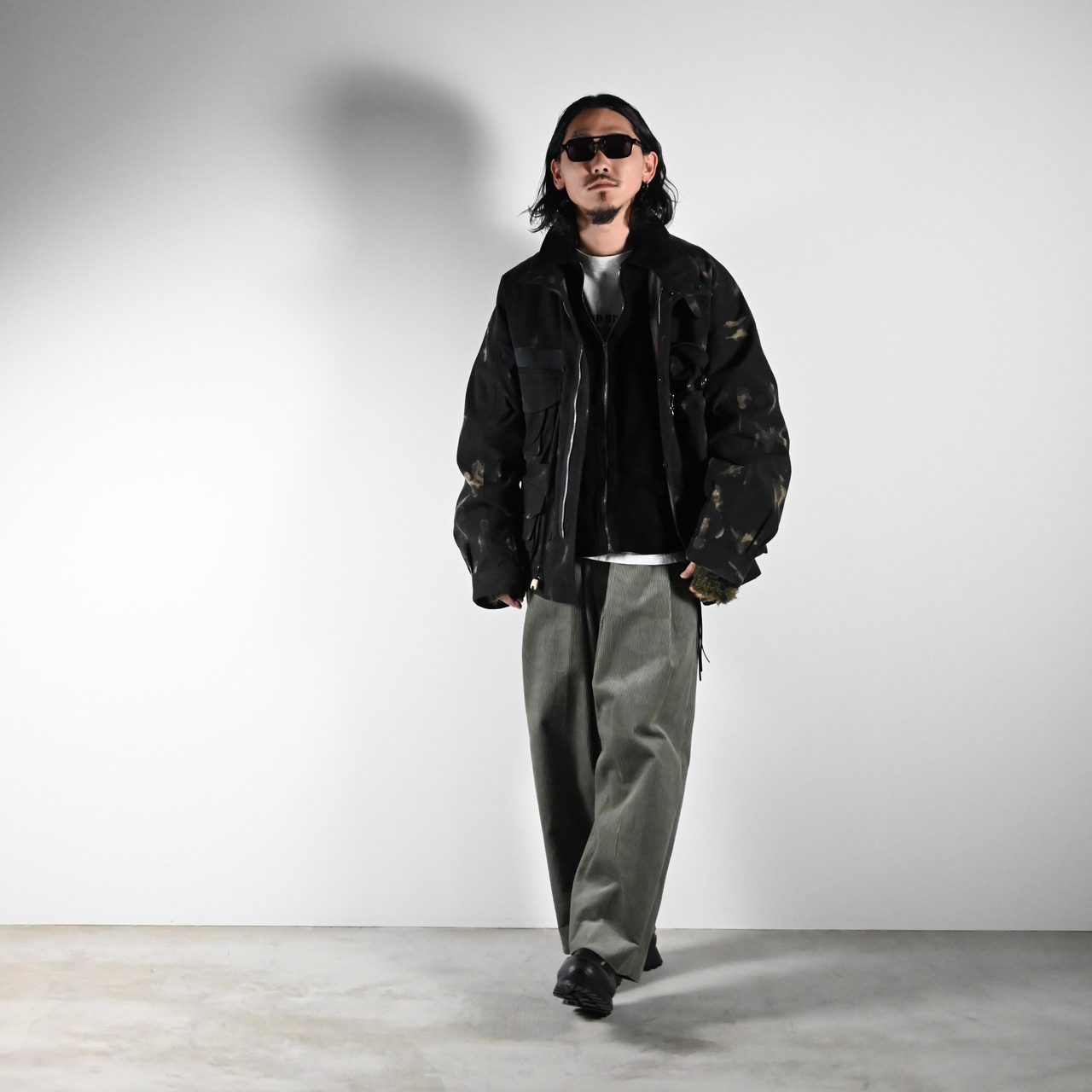 Leh / Photographer Jacketにbarbell object / leather jktコーディネート