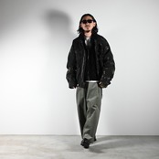Leh / Photographer Jacketにbarbell object / leather jktコーディネート