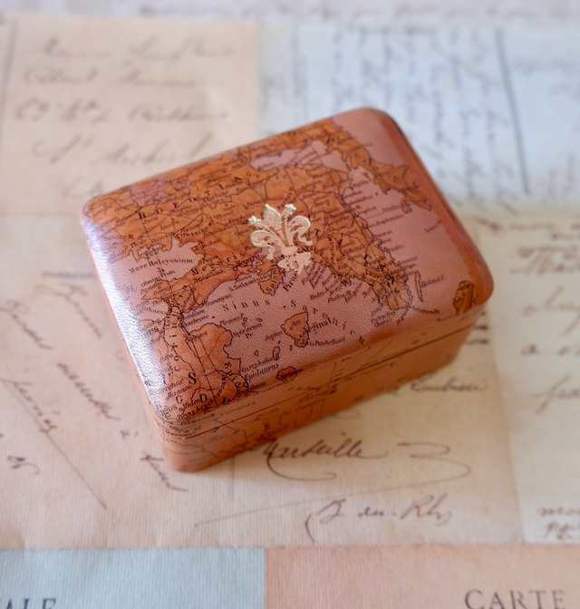 《即納》ジュエリーボックス/ S / Antique Map
