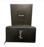 【SAランク・付属品あり】Saint Laurent 529899 レザー 長財布