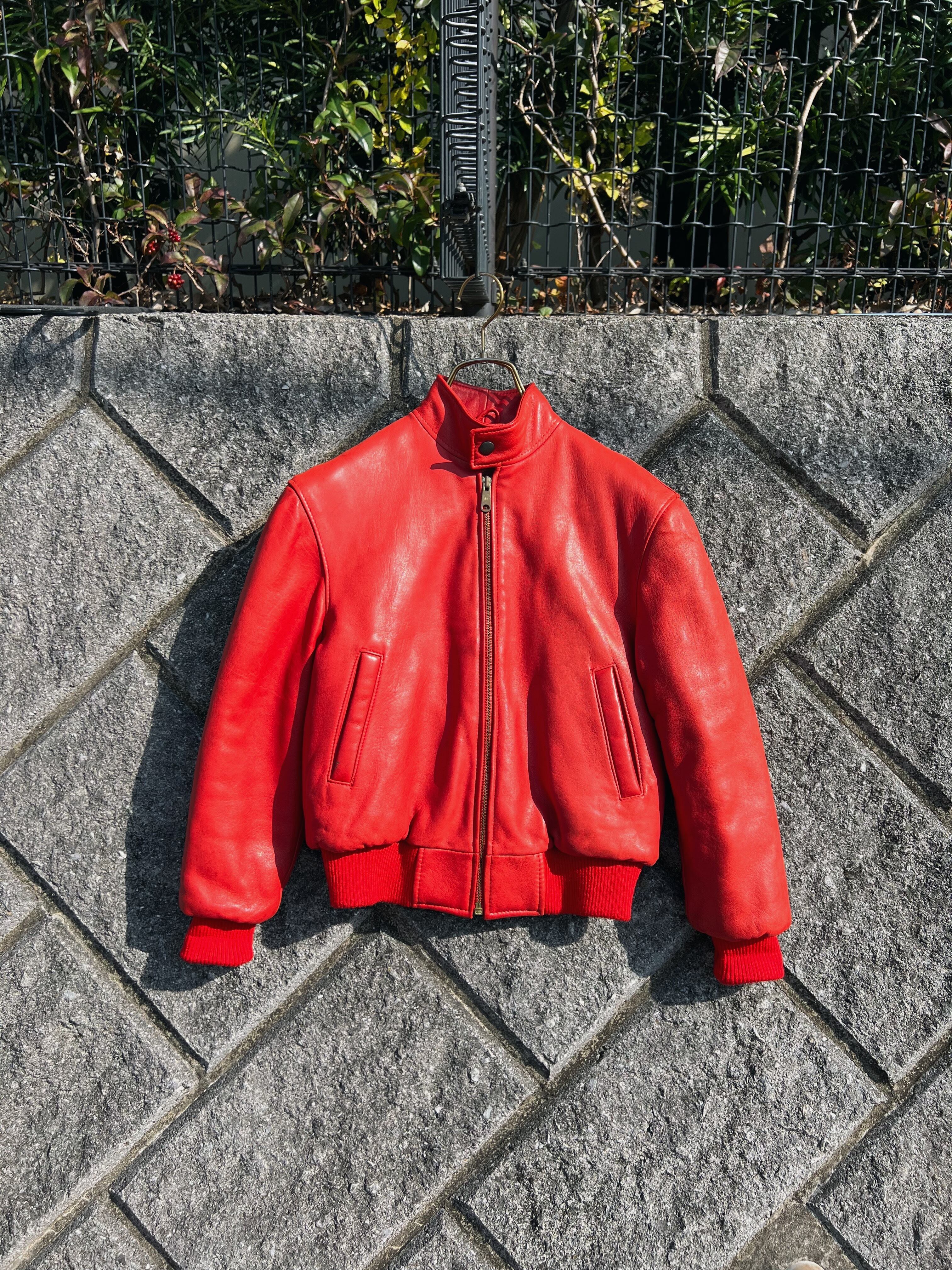 (KD463)150cm Roots leather jacket