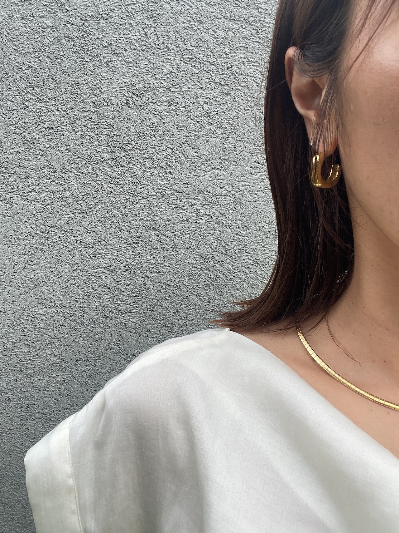 solid curve hoop pierce