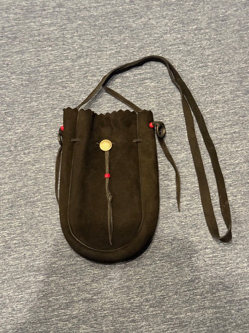 ゴローズ　新品　ディアスキン巾着ポーチバッグL 黒