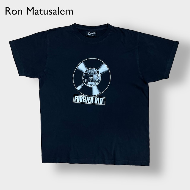 【Ron Matusalem】ジャズ ブルース 音楽 Tシャツ jazz プリント ロゴ マイルスデイビス BBキング サッチモ ルイアームストロング レコード 半袖 夏物 US古着