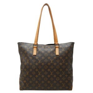 ルイ ヴィトン モノグラム カバメゾ トートバッグ M51151 ブラウン PVC レザー レディース LOUIS VUITTON 【中古】
