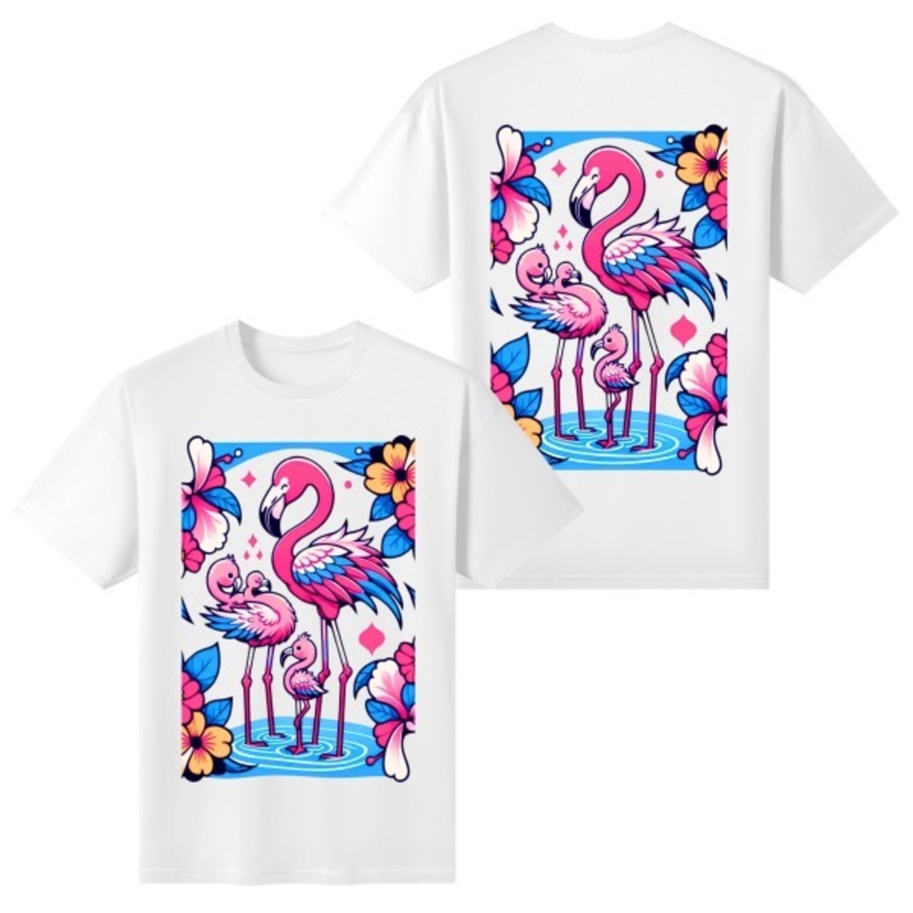 Women's Cotton Front & Back Printing T Shirt 4522