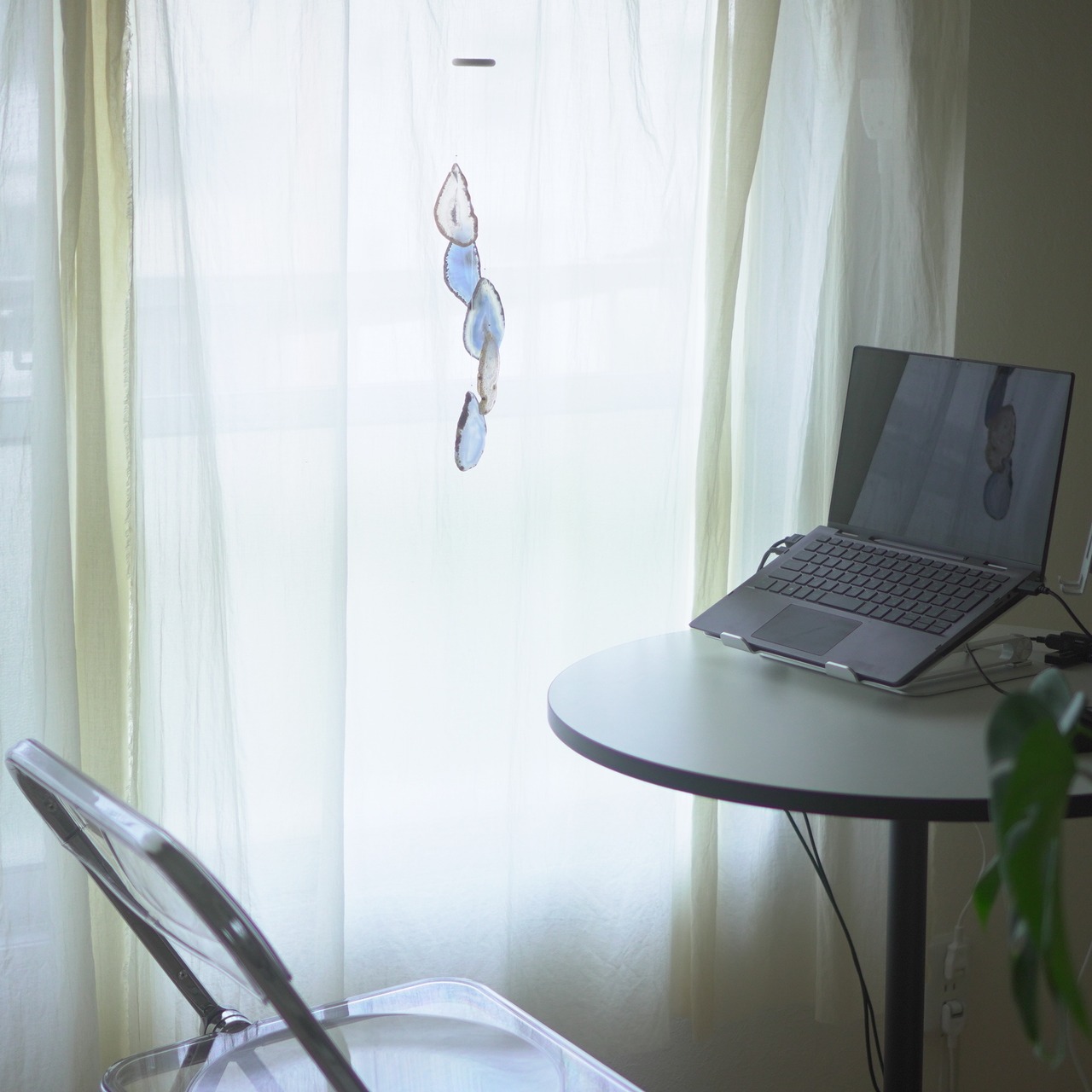 Siesta Blue - アゲートヒーリングチャイム / Agate Sun Catcher Wind Chime 010