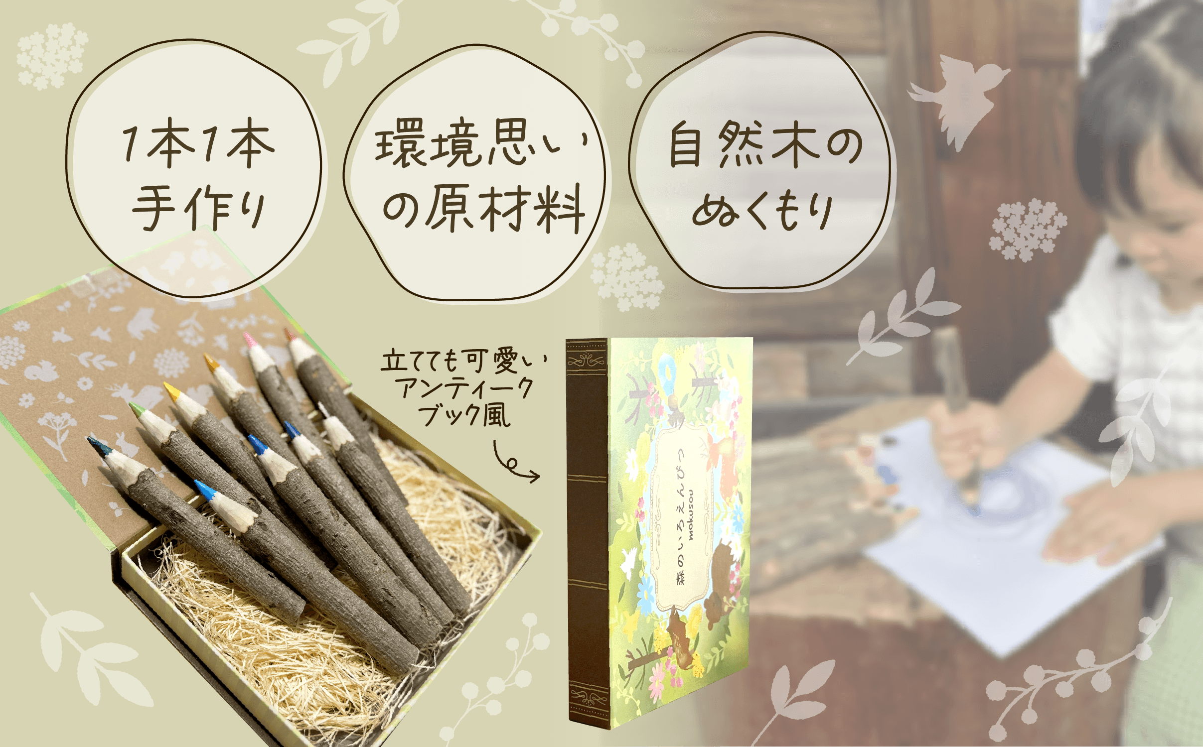 森のいろえんぴつ化粧箱入 | mokusou