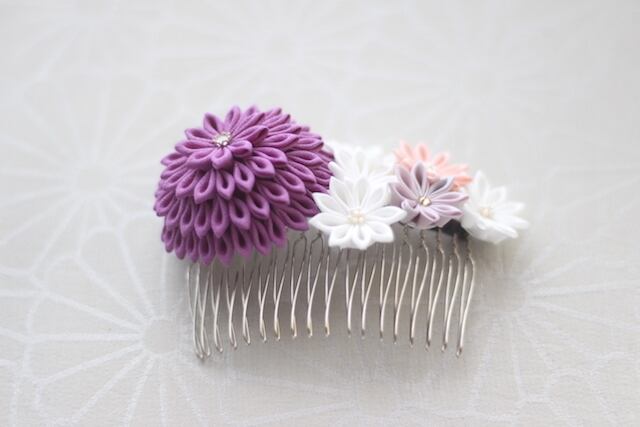 つまみ細工 コーム