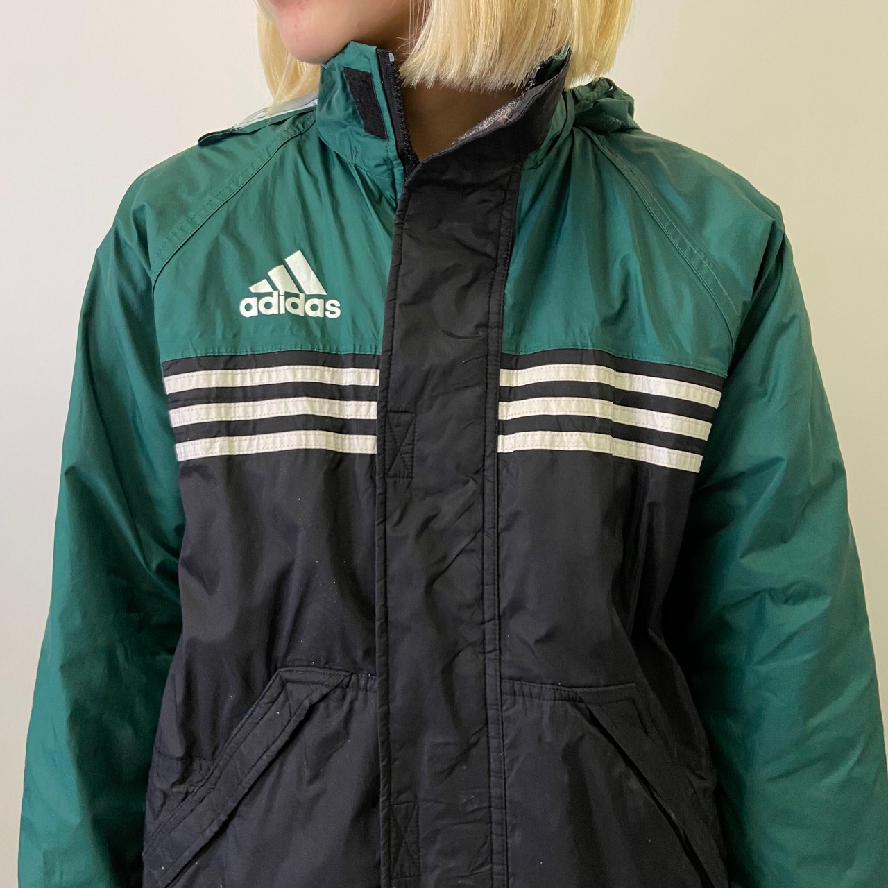 訳あり特価 90年代 adidas アディダス ワンポイントロゴプリント 