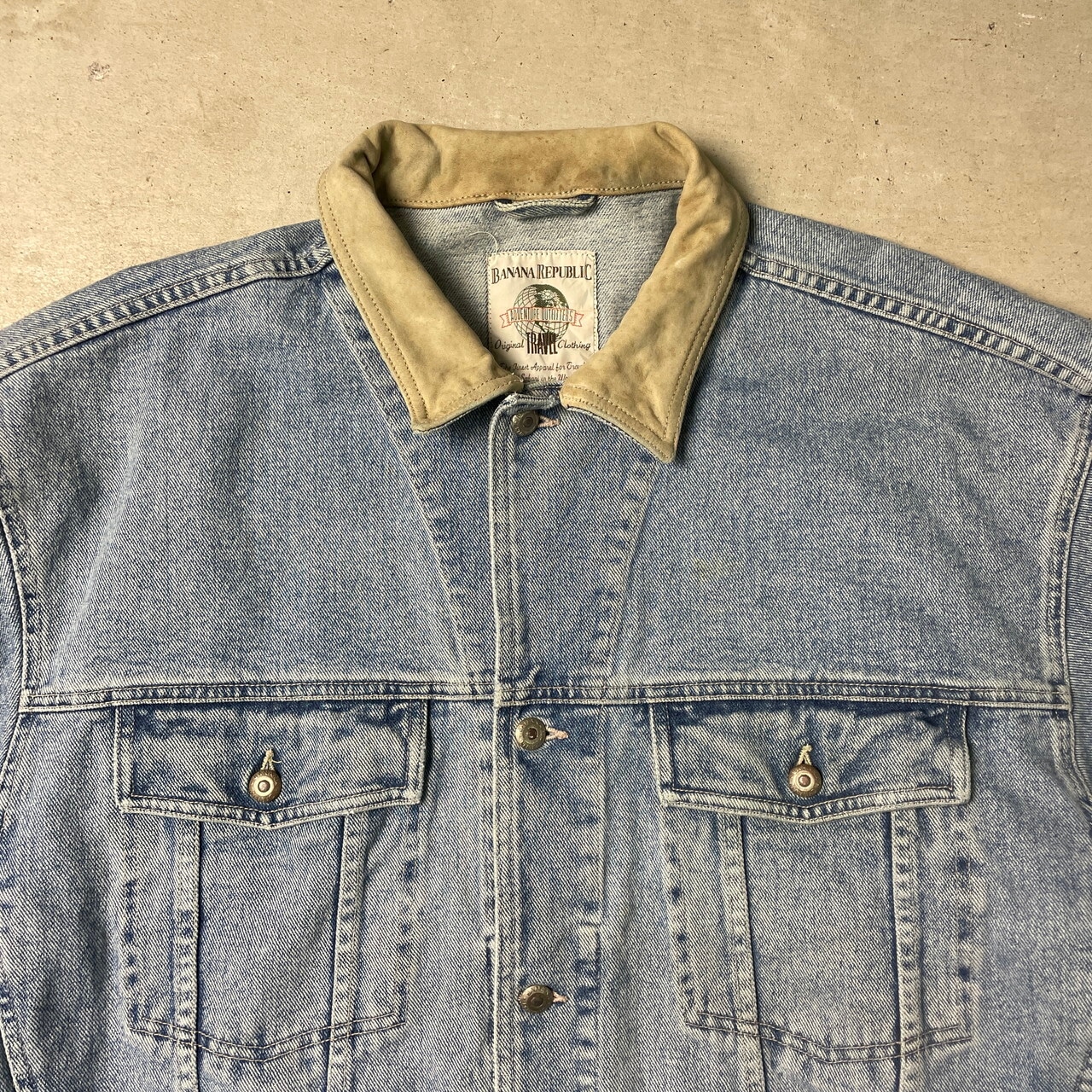 80~90年代 BANANA REPUBLIC バナナリパブリック デニムジャケット 襟 