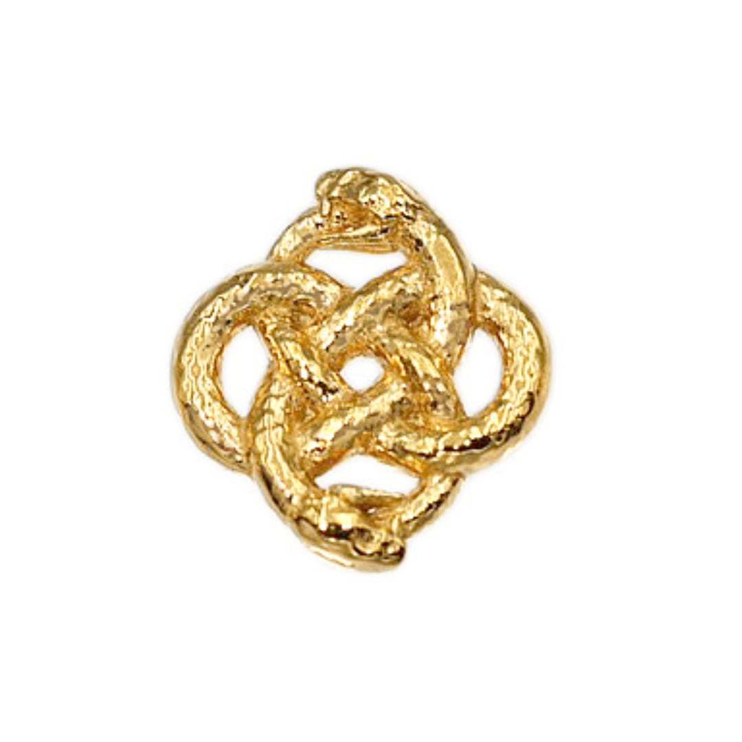 純金 『蛇のお守り 結び』約0.5g お守り【JUNGOLD】