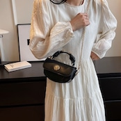 ラウンドバックル ミニバッグ 90019