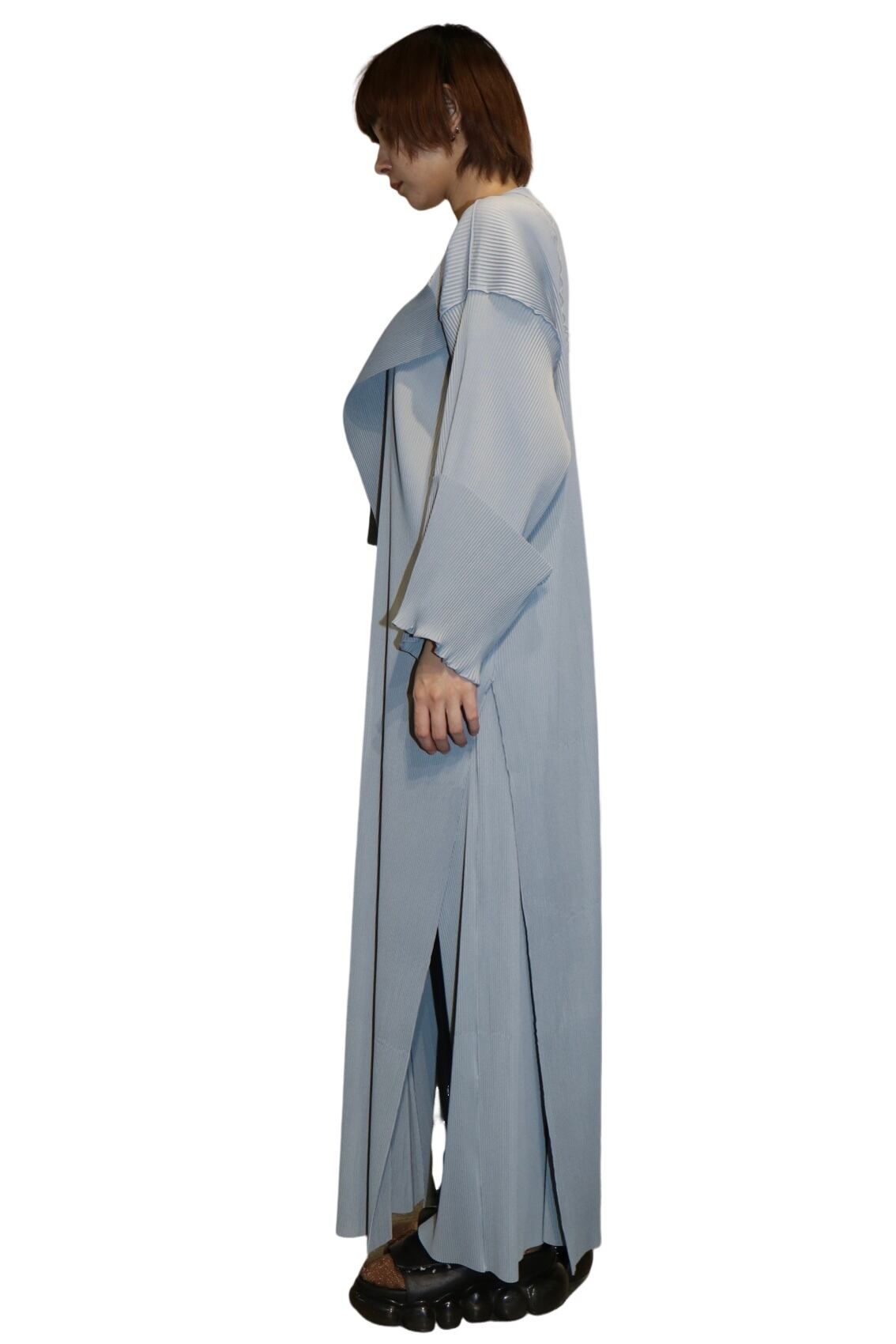 kotohayokozawa Todo wave long sleeve big dress(GRAY) TD23A-XLD