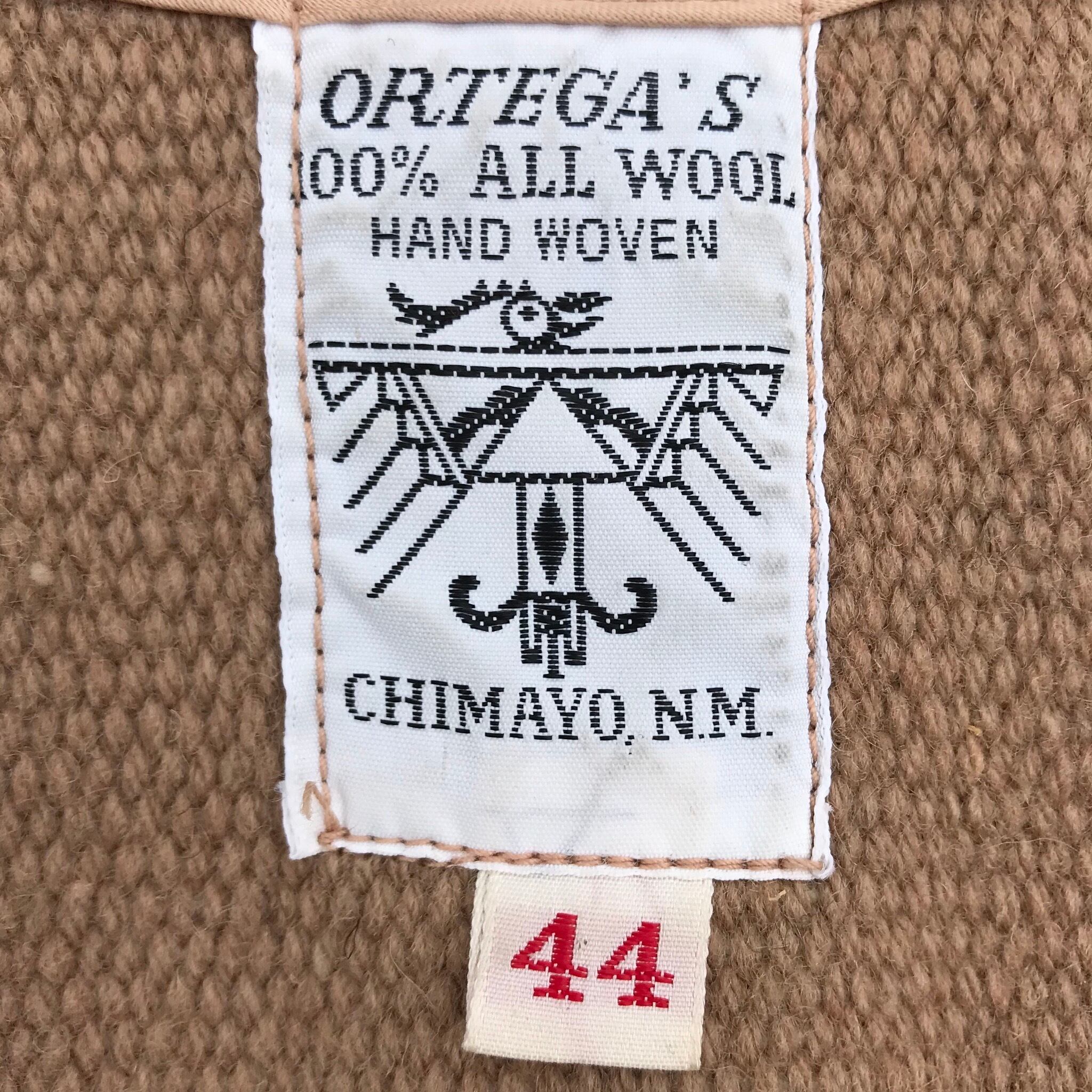 ORTEGA'S オルテガ チマヨベスト スクエアフロント ベージュ 44 クルミ 