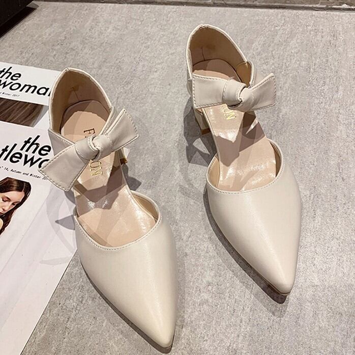 パンプス レディース ポインテッドトゥパンプス 5cmヒール 太ヒール ミドルヒール ポインデットトゥ リボン かわいい 大人可愛い きれいめ シンプル カジュアル 上品 エレガント 清楚 シック おしゃれ 綺麗 お嬢様 おとな ナチュラル こなれ感 キュート 抜け感 大人 レディライク 22cm 22.5cm 23.0cm 23.5cm 24.0cm 24.5cm 25.0cm ベージュ オフホワイト 無地 春 夏 秋 OL 通勤 デート お出かけ 女子会 散歩 街歩き 10代 20代 30代 韓国