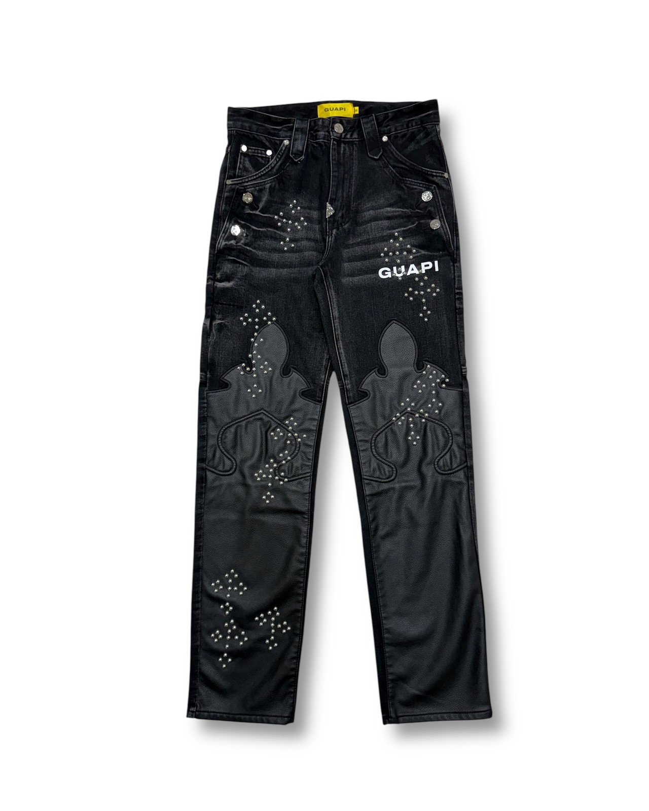 GUAPI / black iron crest denim