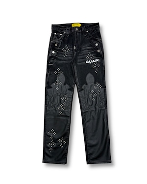 GUAPI / black iron crest denim