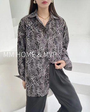 アニマルプリントブラウス　AJ42441-2085