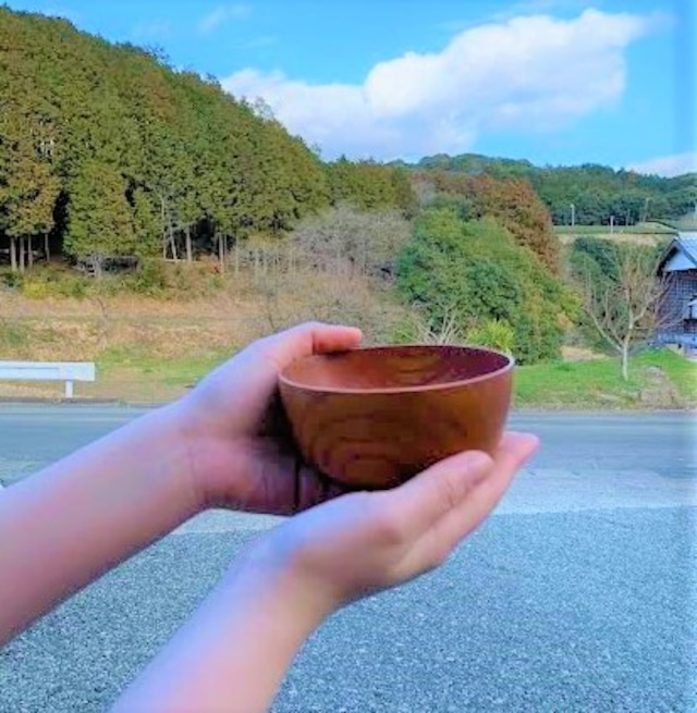 【 人気です 】ごはんが美味しいお椀　欅　rice bowl　0006