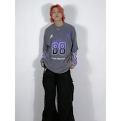 VINTAGE ストリート Flame88 ロングTシャツ T1635
