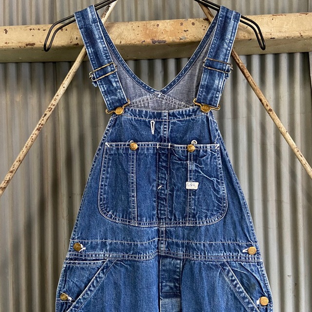70年代 USA製 Lee リー JELT DENIM カットオフ デニム オーバーオール 