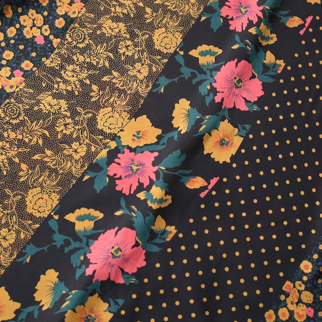 switching flower art pattern see-through loose shirt