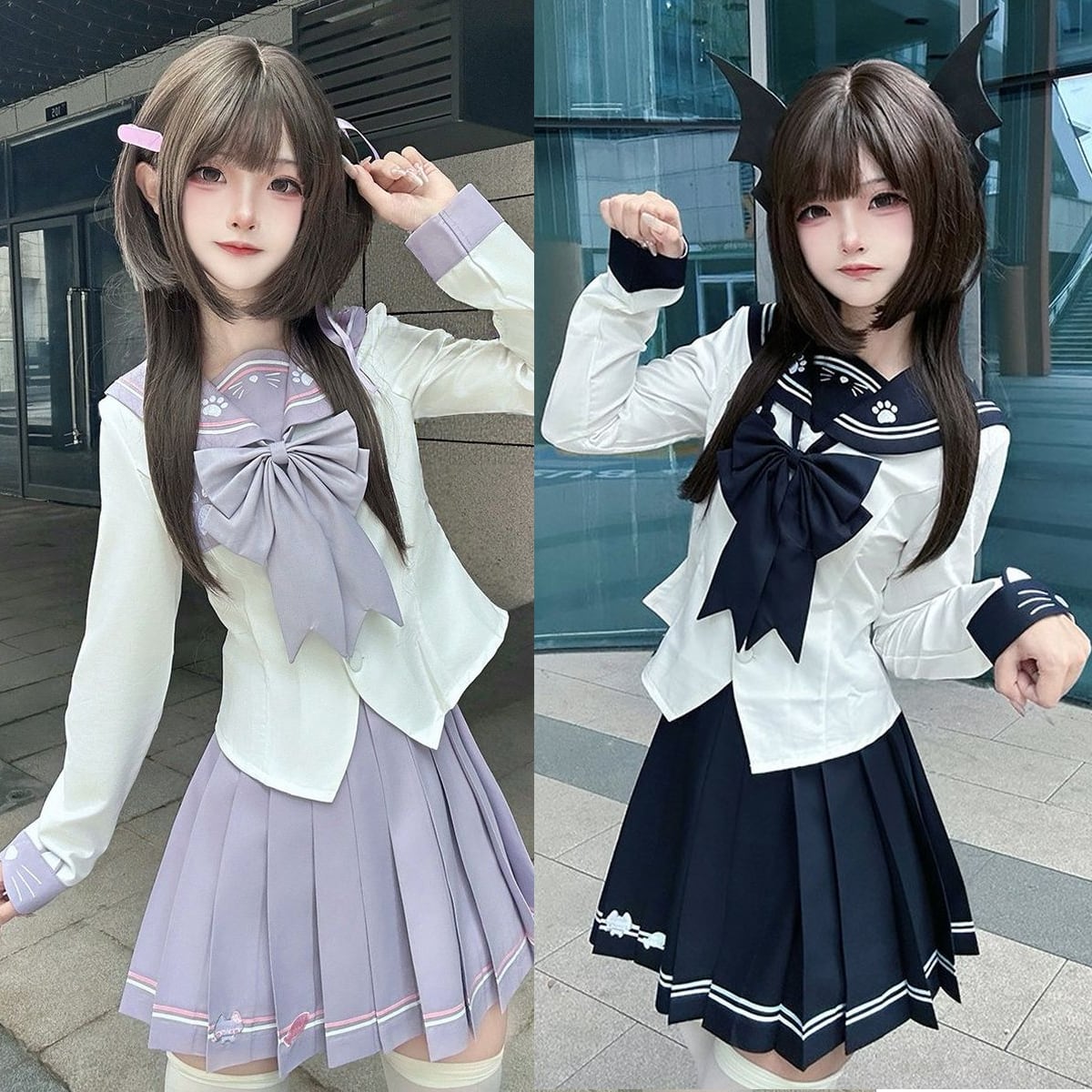 にゃんこツインズセーラー服セット | Maiden's Rêve