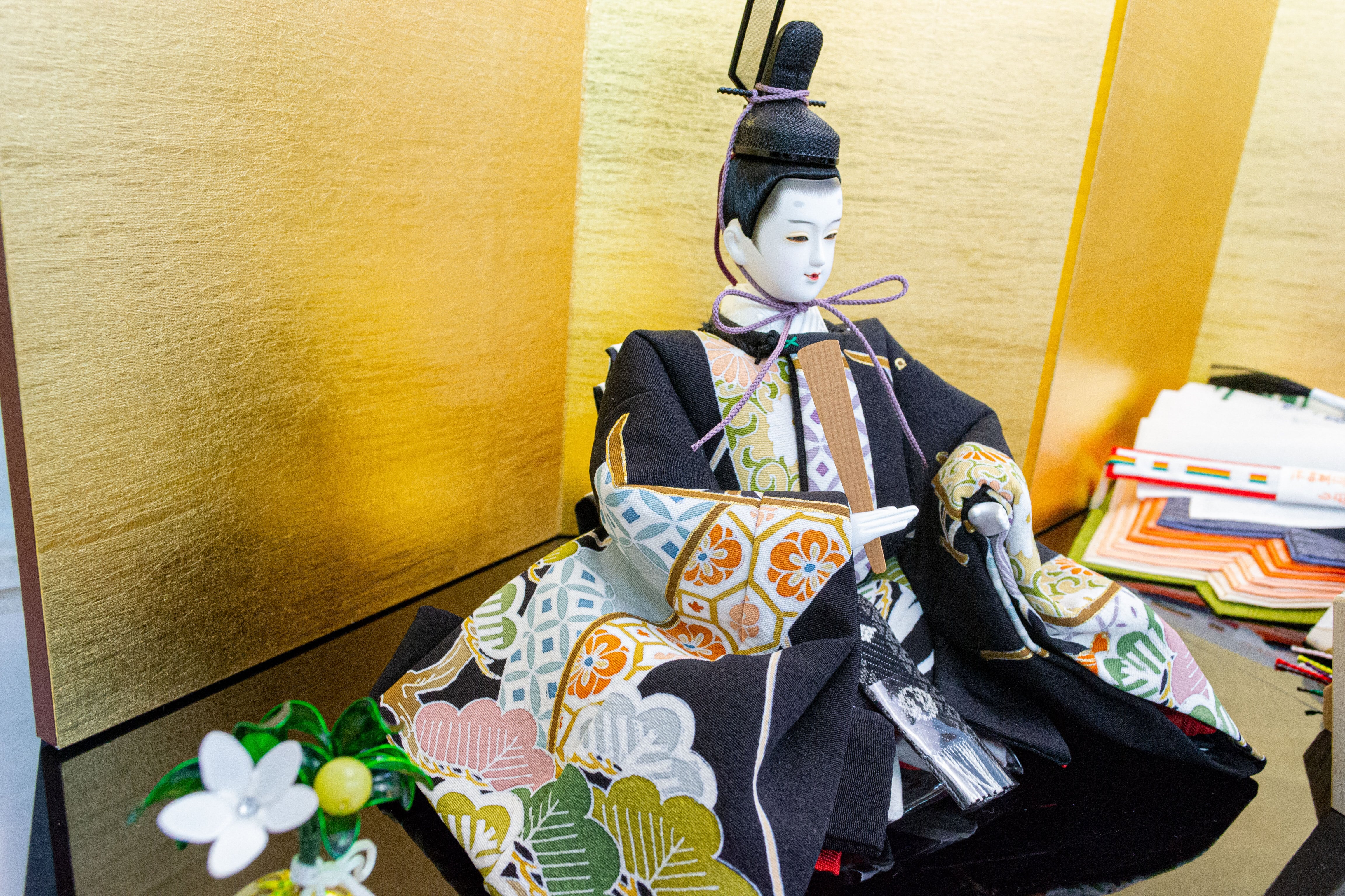 清水久遊作　親王飾り