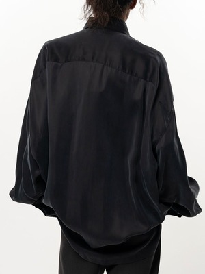【26AW】Maison MIHARA YASUHIRO ミハラヤスヒロ / シャツ / Attached Tie Long Sleeve Satin Shirt