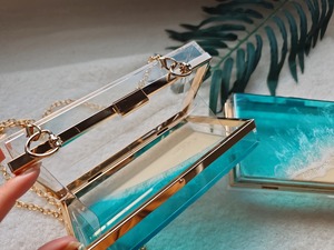 505.オーシャンレジンアート 海のバッグ