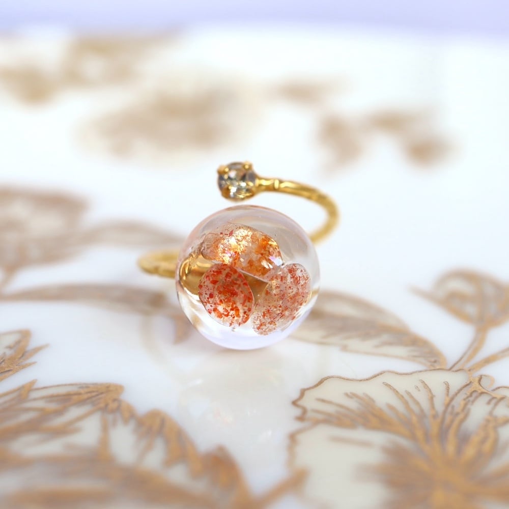 希少　サンローラン　アーティリング　指輪　石　ビジュー　ストーン　ゴールド 希少 サンローラン アーティリング 指輪 石 ビジュー ストーン ゴールド