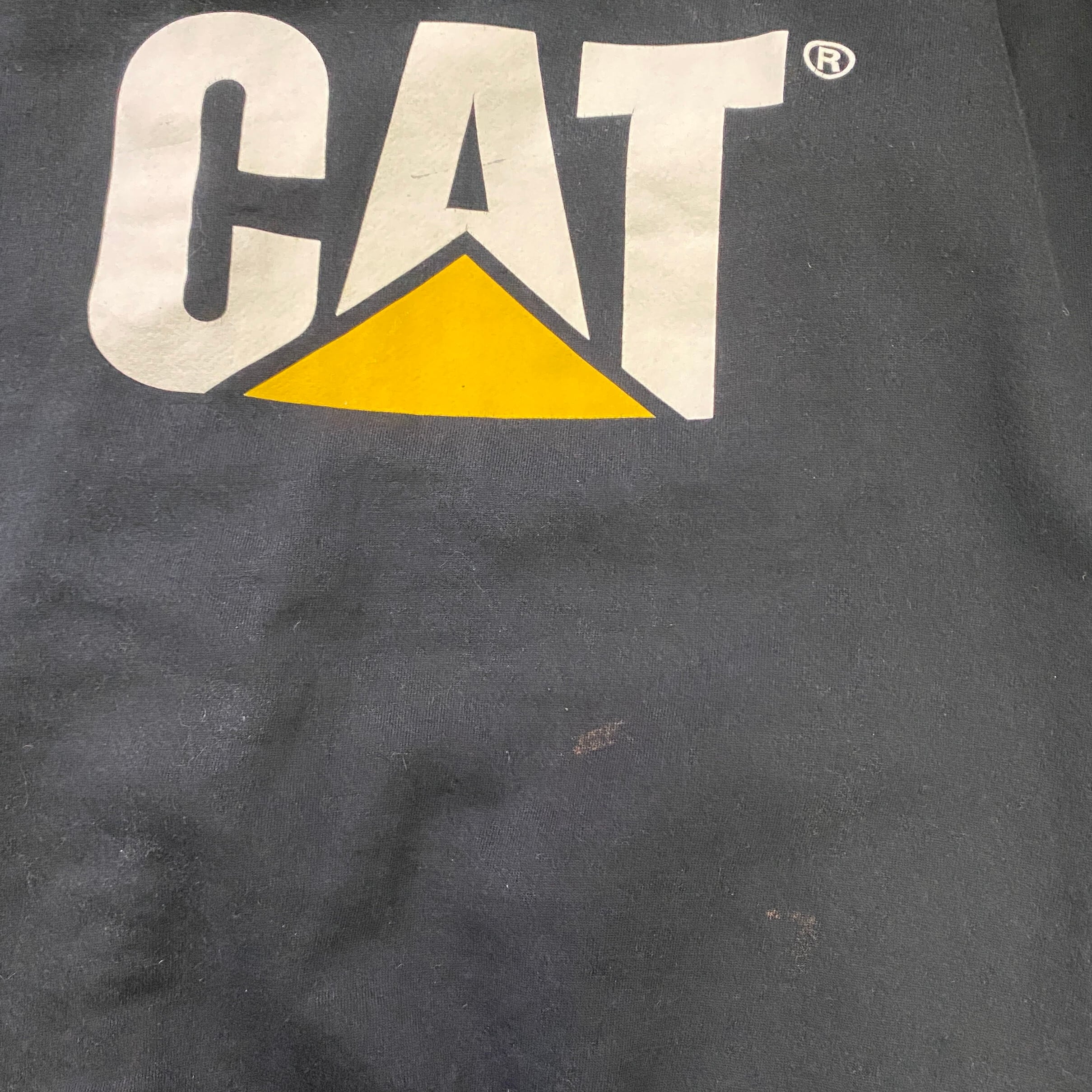 90s USA製 CAT　キャタピラー　スウェット　企業　ホワイト　XL